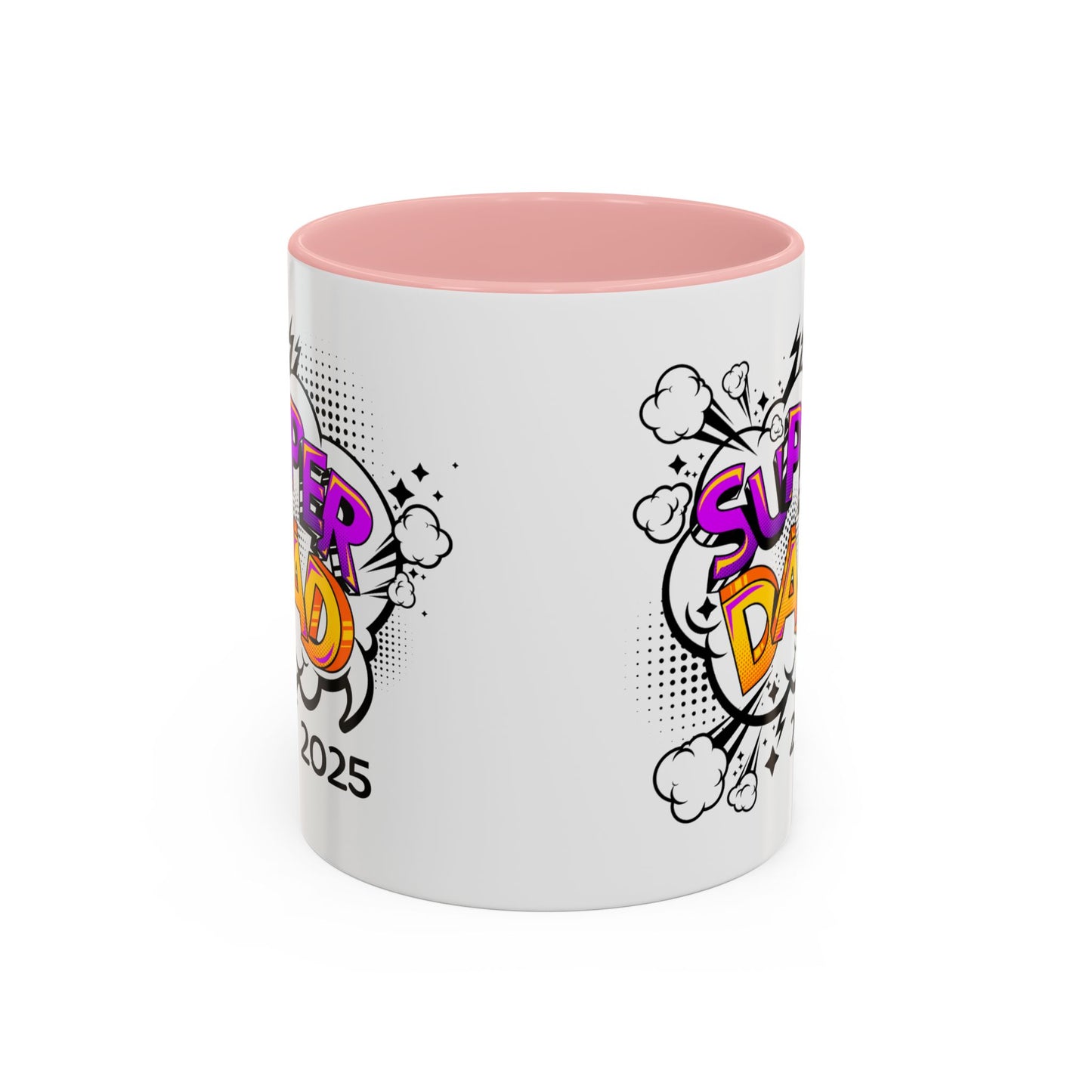 Super Dad Accent Coffee Mug - Fun Gift for Father's Day, Birthday, Coffee Lovers, Personalized Mug, Unique Kitchen Decor