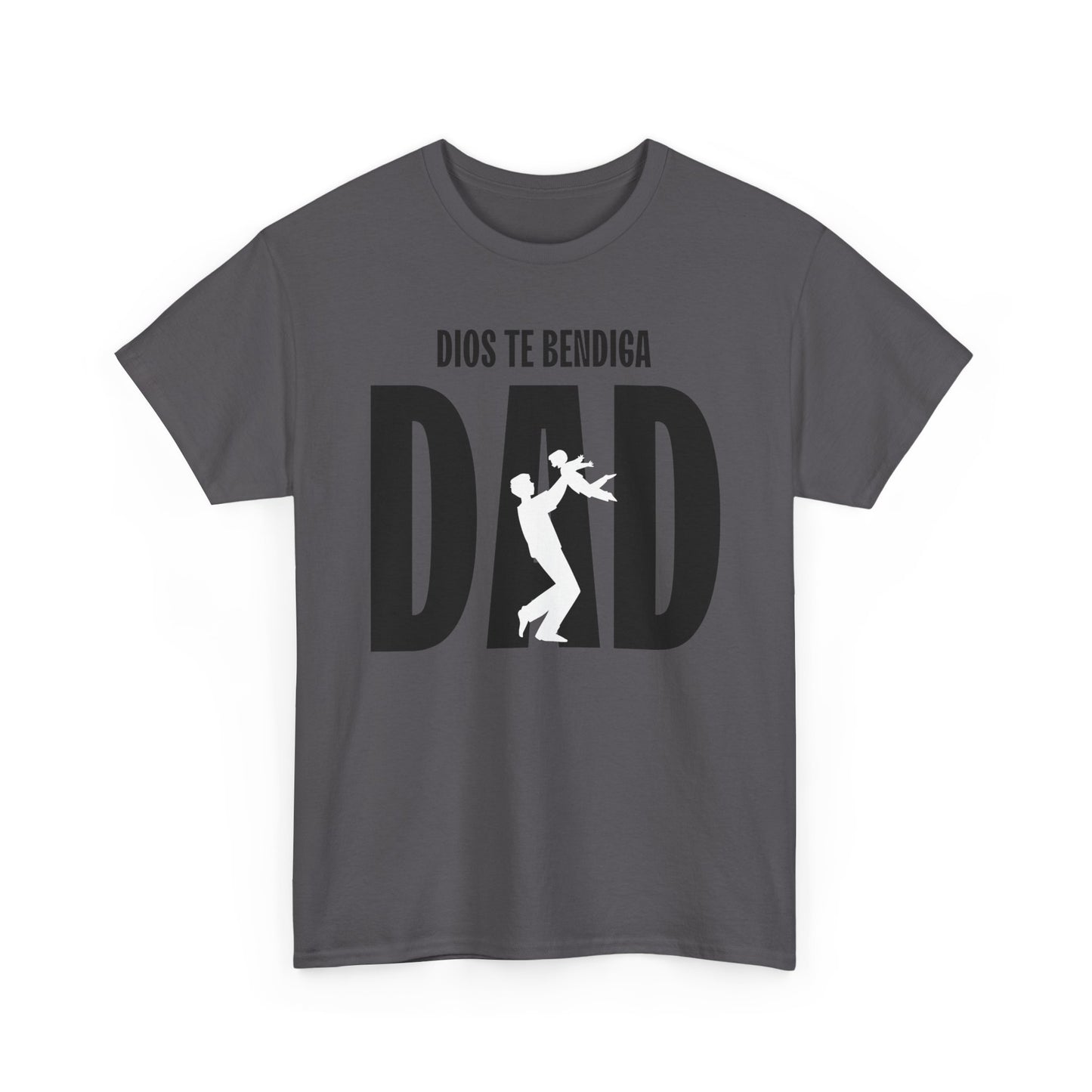 God Bless Dad Unisex Heavy Cotton Tee, Father's Day Gift, Family Reunion Shirt, Casual Wear, Perfect for Dads