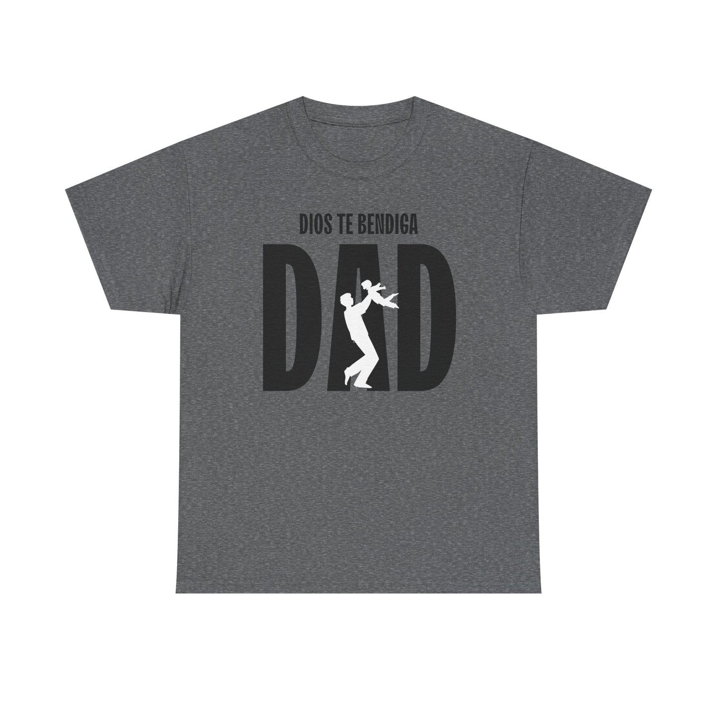 God Bless Dad Unisex Heavy Cotton Tee, Father's Day Gift, Family Reunion Shirt, Casual Wear, Perfect for Dads