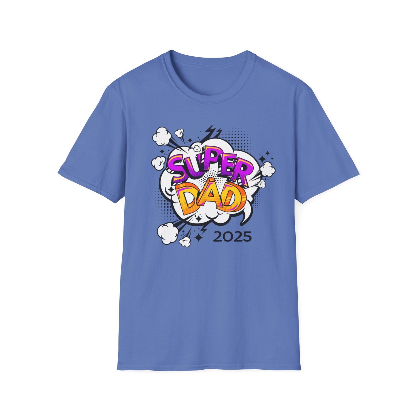 Super Dad 2025 T-Shirt, Fun Father's Day Gift, Unisex Softstyle Tee, Dad Humor Shirt, Birthday Present for Dad