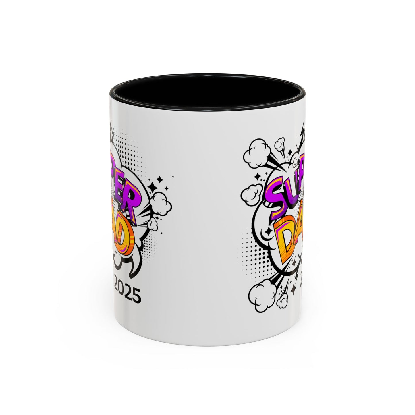 Super Dad Accent Coffee Mug - Fun Gift for Father's Day, Birthday, Coffee Lovers, Personalized Mug, Unique Kitchen Decor