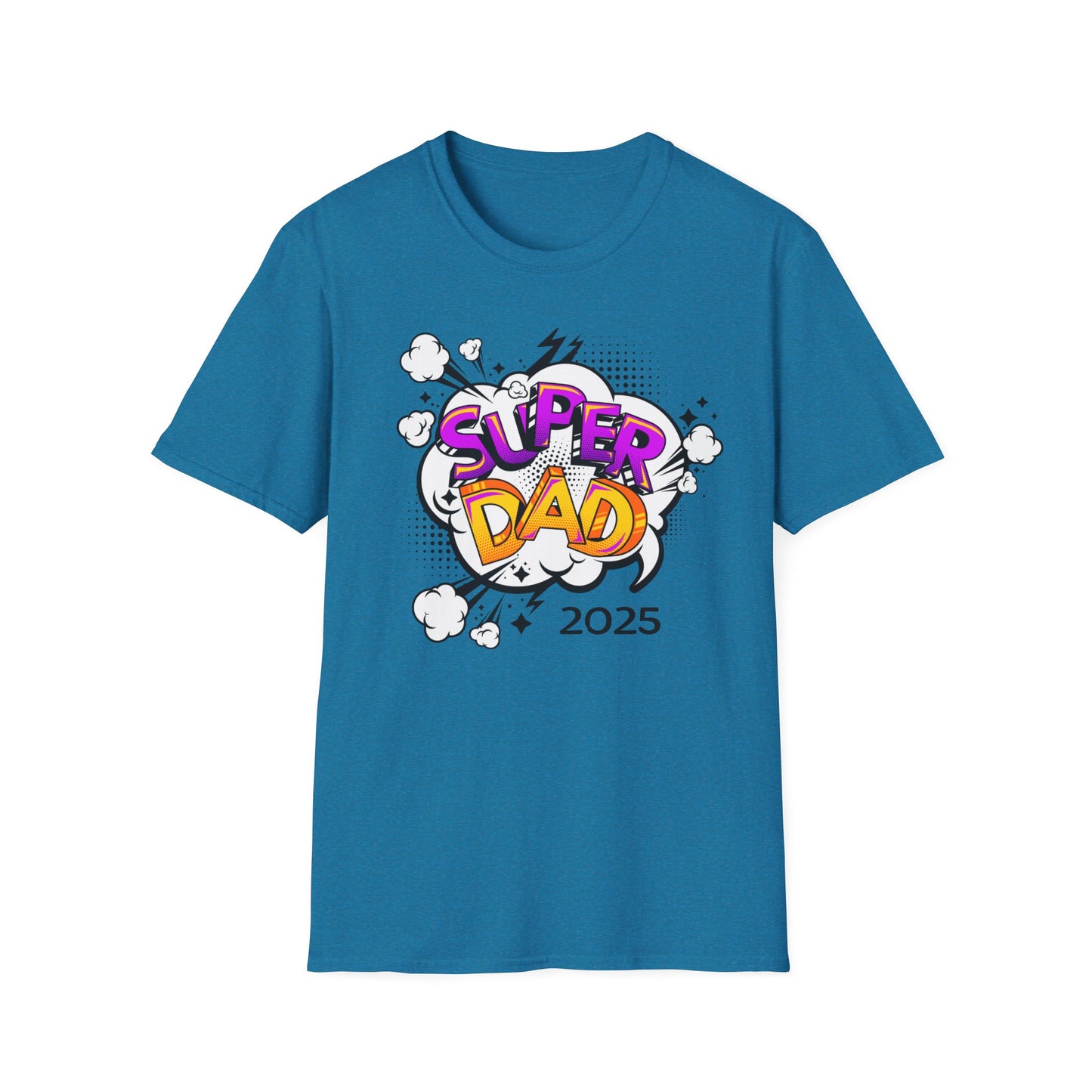 Super Dad 2025 T-Shirt, Fun Father's Day Gift, Unisex Softstyle Tee, Dad Humor Shirt, Birthday Present for Dad