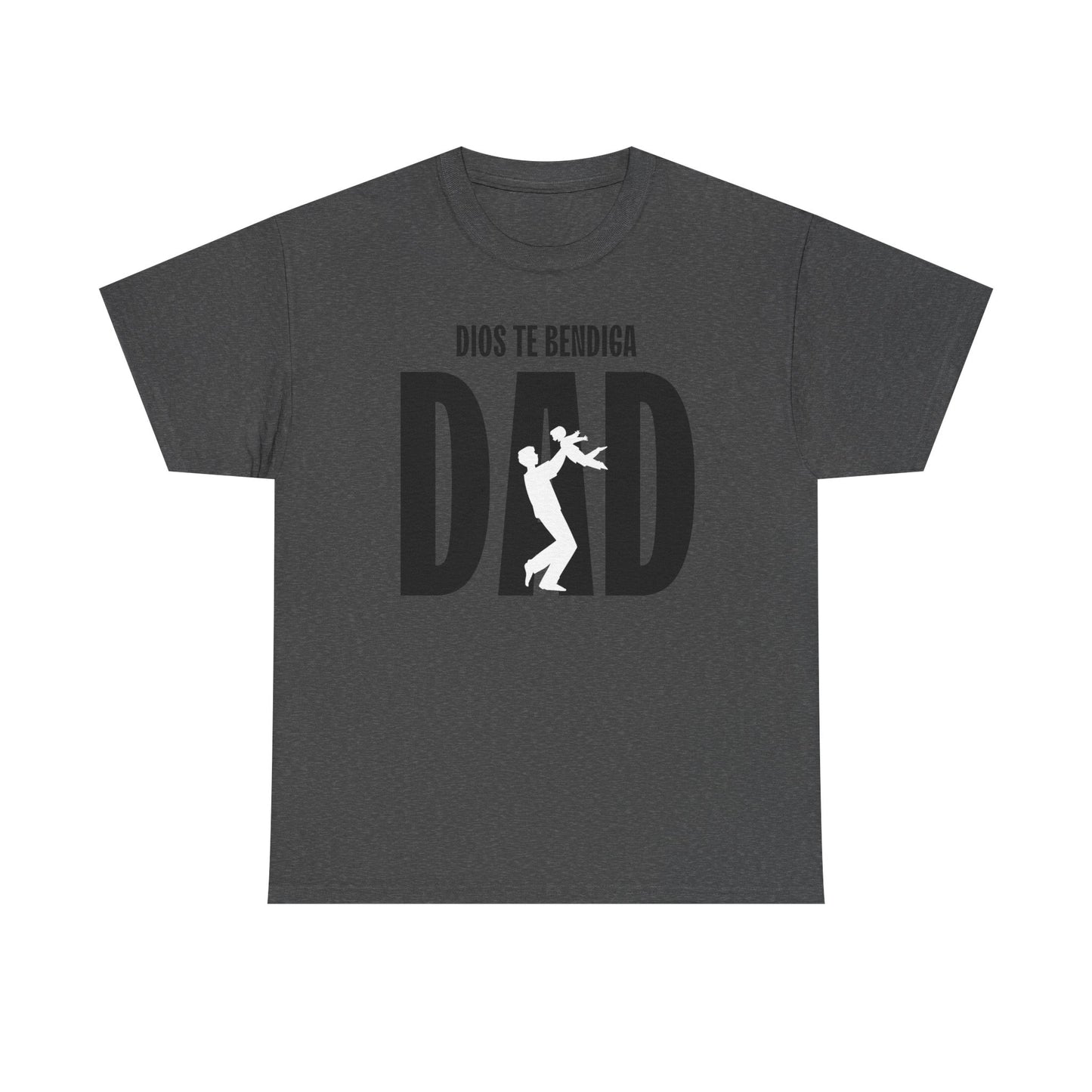 God Bless Dad Unisex Heavy Cotton Tee, Father's Day Gift, Family Reunion Shirt, Casual Wear, Perfect for Dads