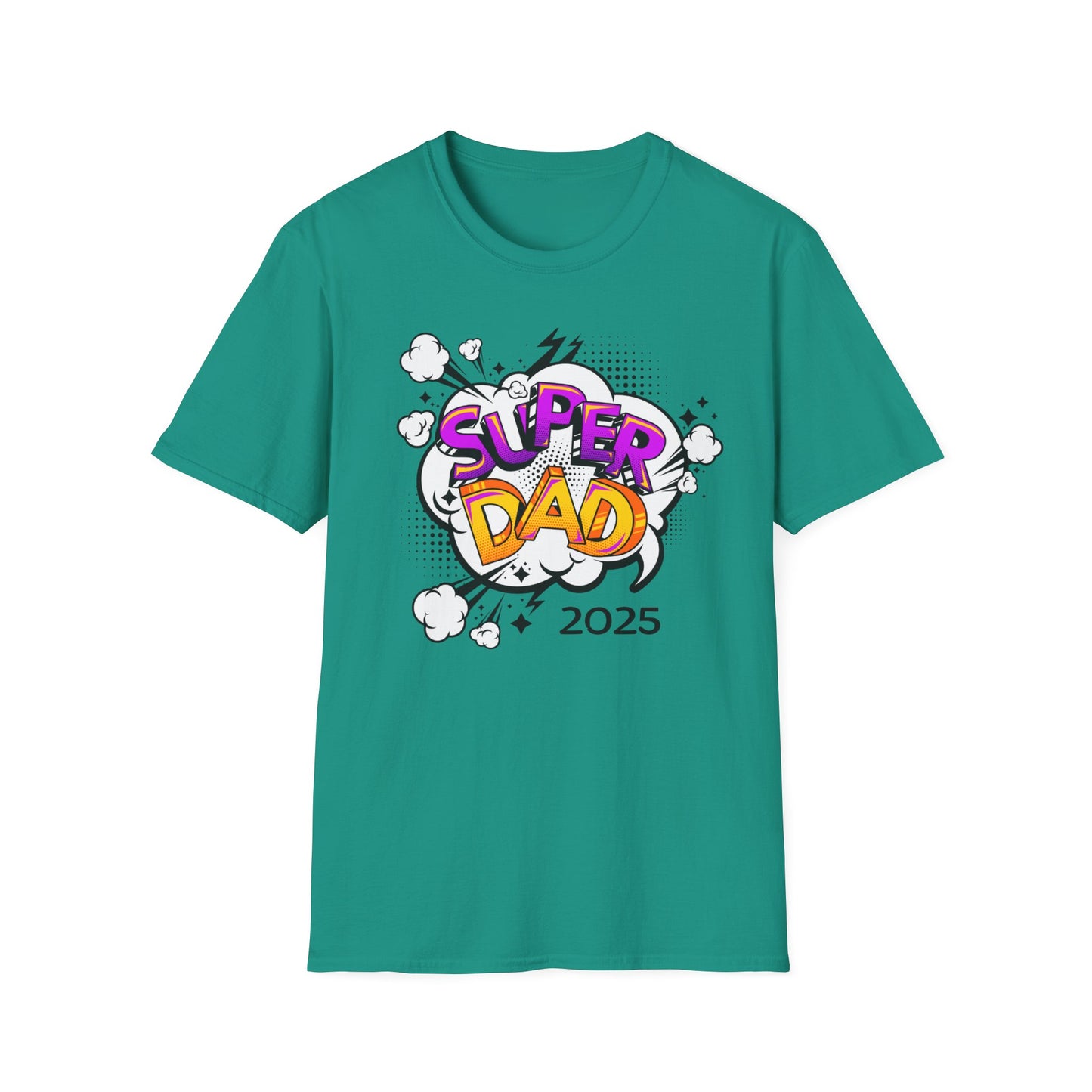 Super Dad 2025 T-Shirt, Fun Father's Day Gift, Unisex Softstyle Tee, Dad Humor Shirt, Birthday Present for Dad