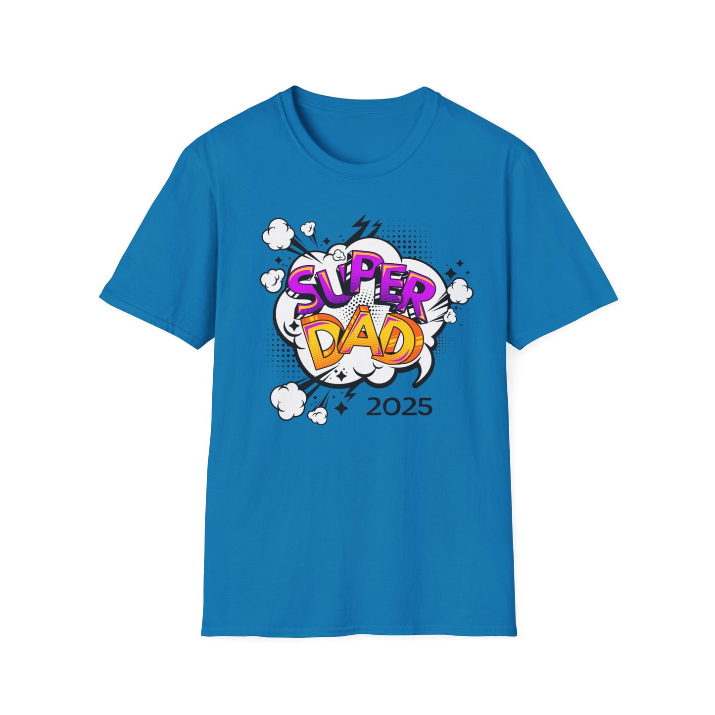 Super Dad 2025 T-Shirt, Fun Father's Day Gift, Unisex Softstyle Tee, Dad Humor Shirt, Birthday Present for Dad