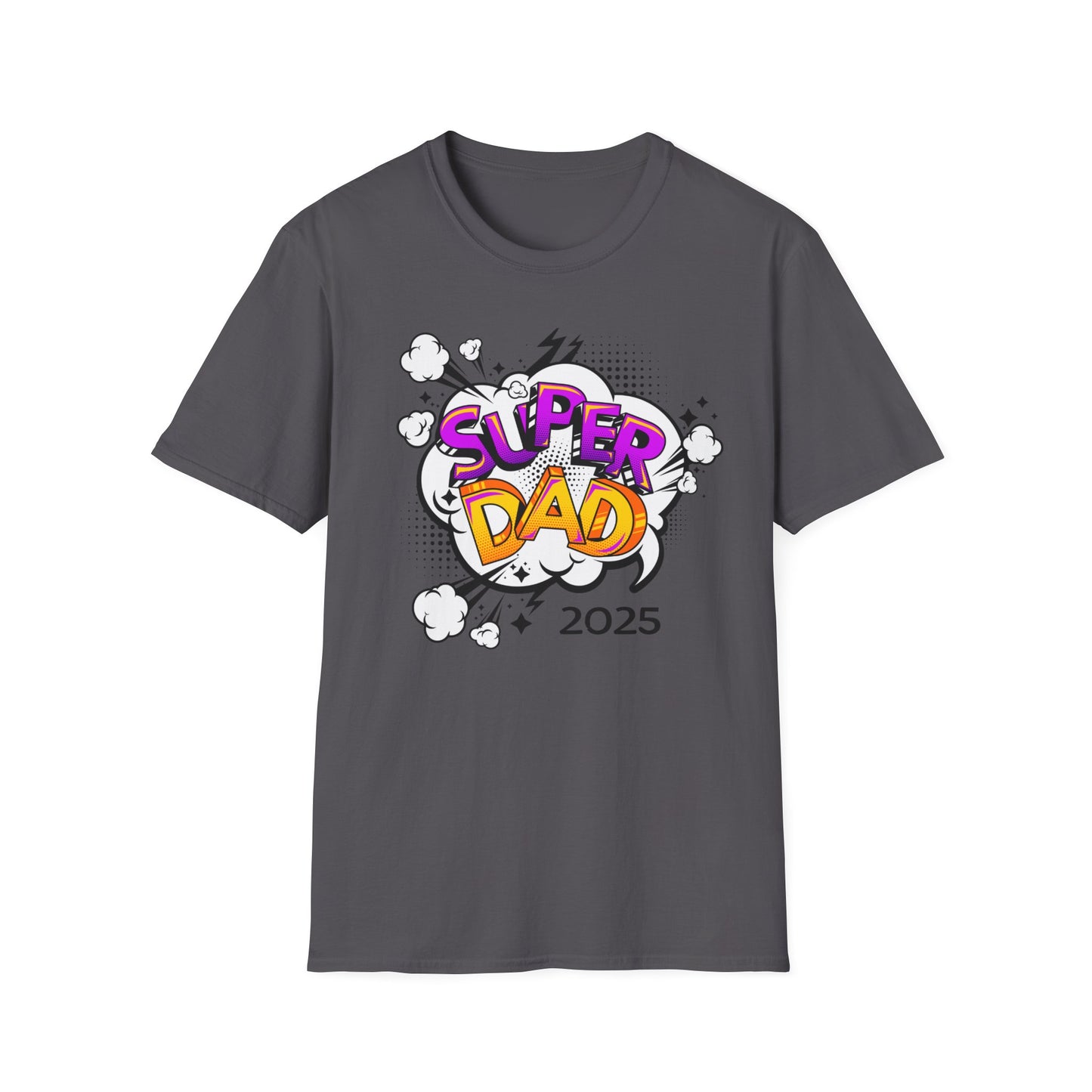 Super Dad 2025 T-Shirt, Fun Father's Day Gift, Unisex Softstyle Tee, Dad Humor Shirt, Birthday Present for Dad
