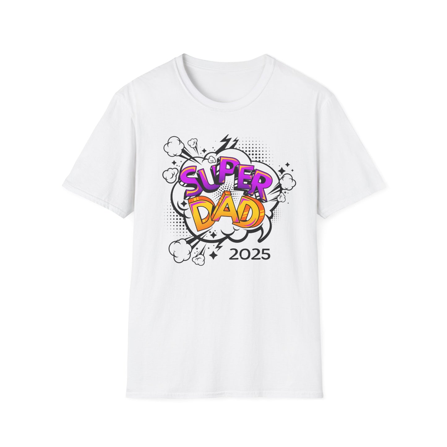 Super Dad 2025 T-Shirt, Fun Father's Day Gift, Unisex Softstyle Tee, Dad Humor Shirt, Birthday Present for Dad