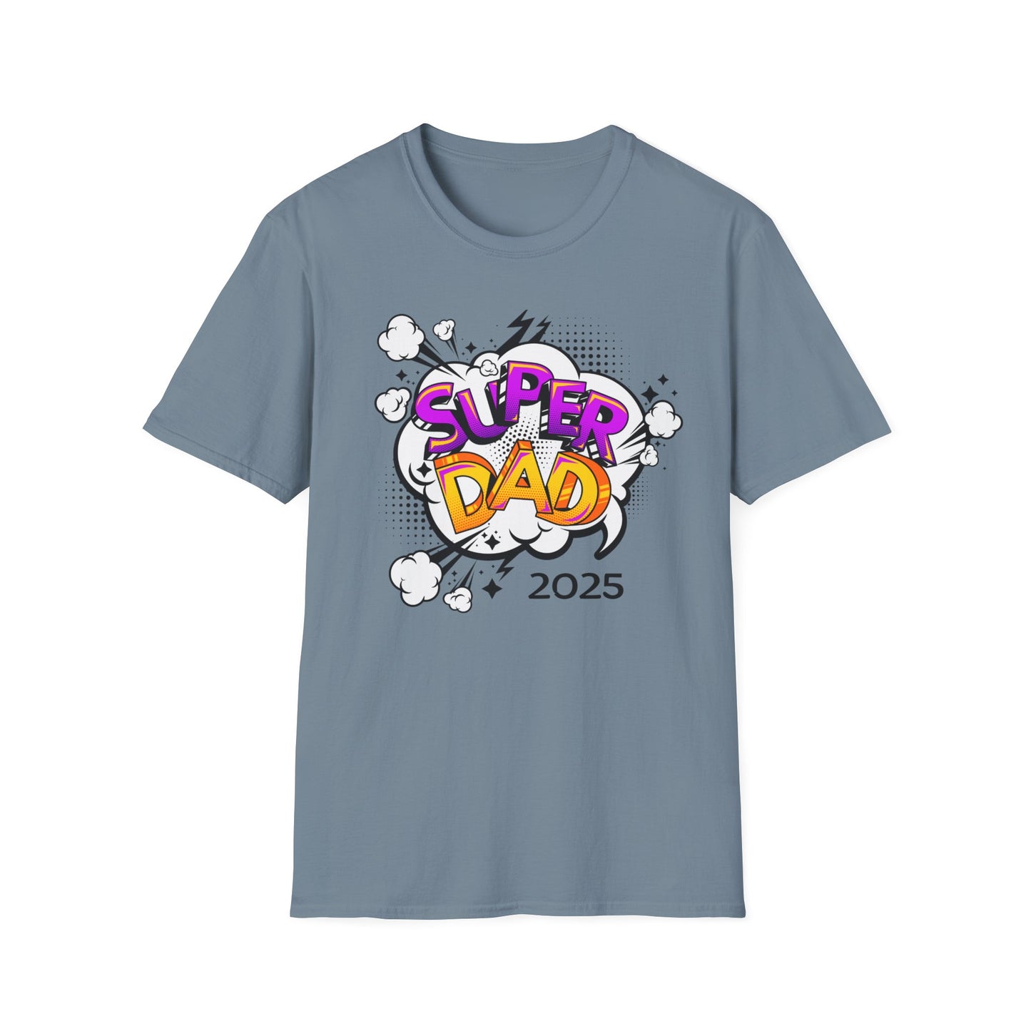 Super Dad 2025 T-Shirt, Fun Father's Day Gift, Unisex Softstyle Tee, Dad Humor Shirt, Birthday Present for Dad
