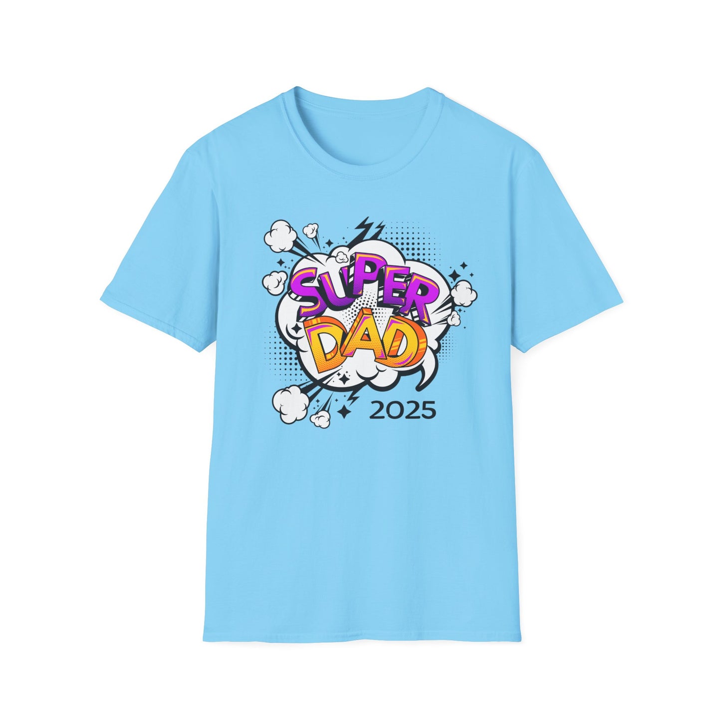 Super Dad 2025 T-Shirt, Fun Father's Day Gift, Unisex Softstyle Tee, Dad Humor Shirt, Birthday Present for Dad