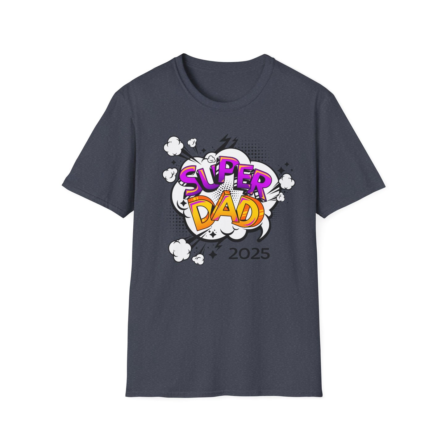 Super Dad 2025 T-Shirt, Fun Father's Day Gift, Unisex Softstyle Tee, Dad Humor Shirt, Birthday Present for Dad