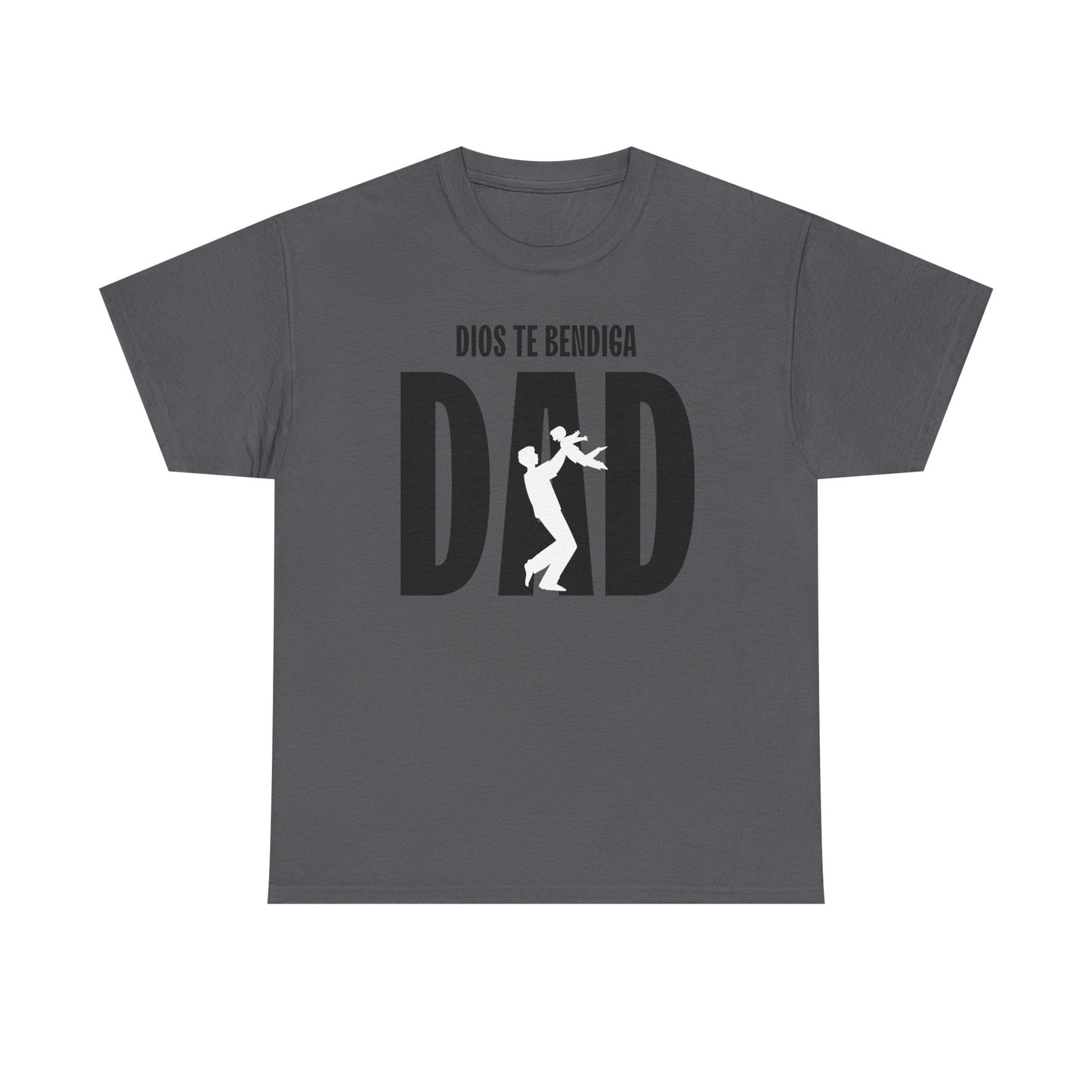God Bless Dad Unisex Heavy Cotton Tee, Father's Day Gift, Family Reunion Shirt, Casual Wear, Perfect for Dads