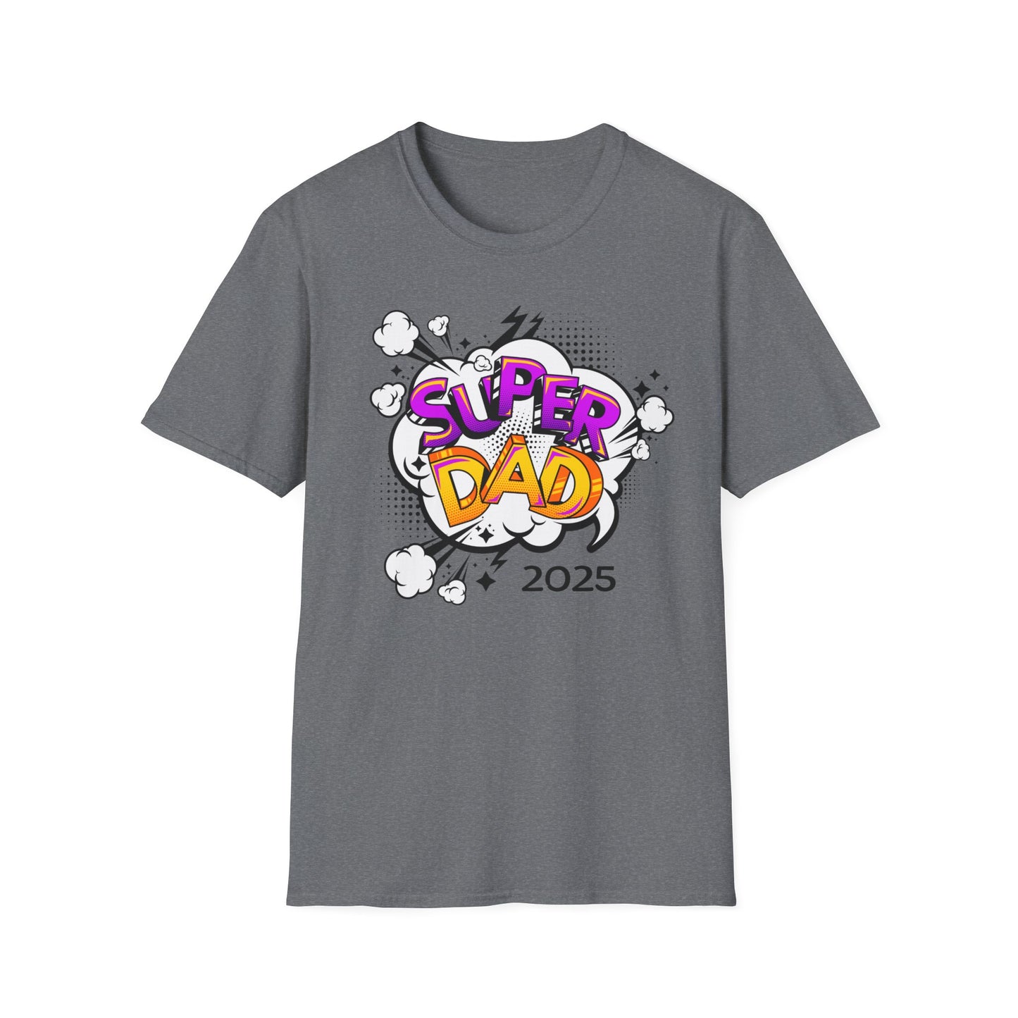 Super Dad 2025 T-Shirt, Fun Father's Day Gift, Unisex Softstyle Tee, Dad Humor Shirt, Birthday Present for Dad