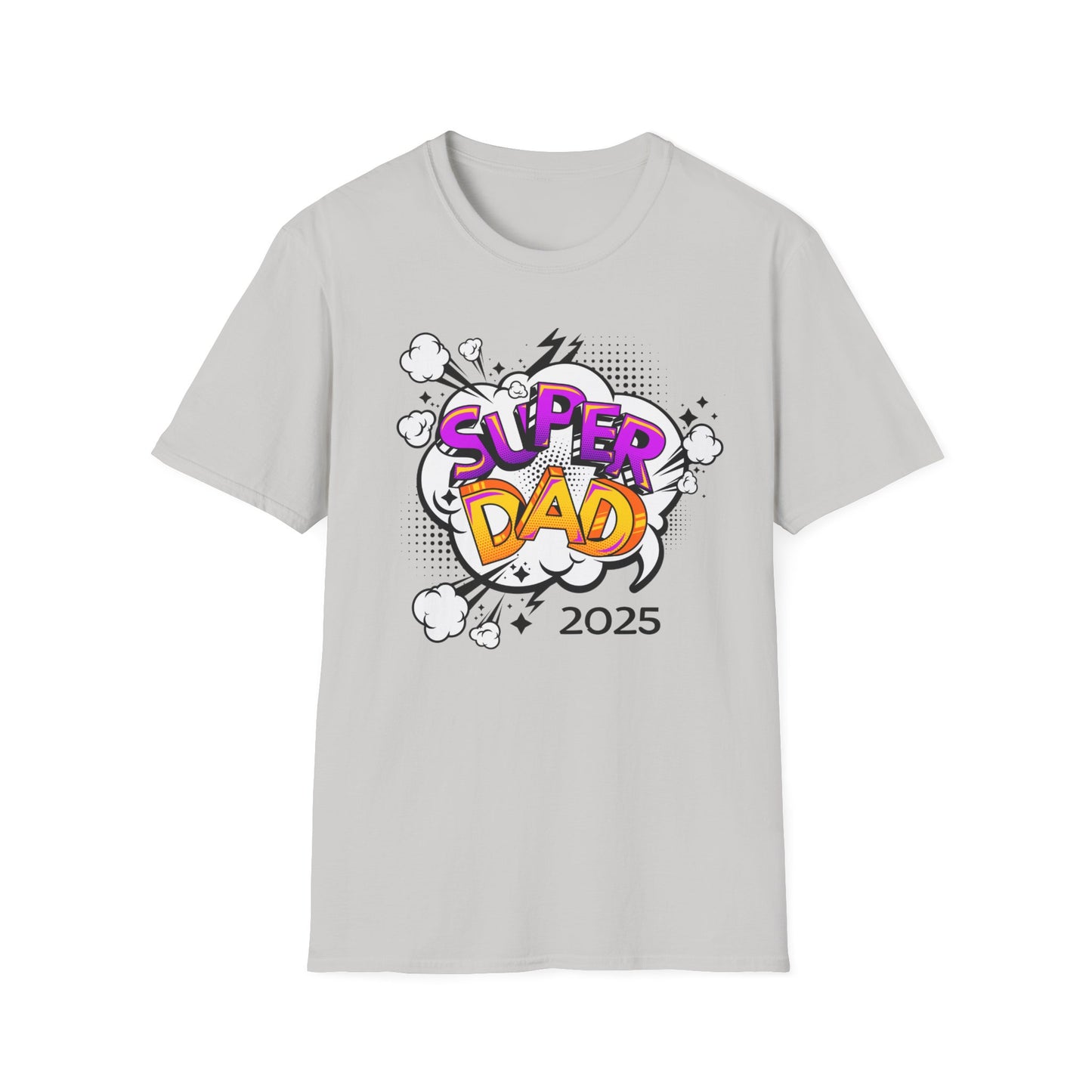Super Dad 2025 T-Shirt, Fun Father's Day Gift, Unisex Softstyle Tee, Dad Humor Shirt, Birthday Present for Dad