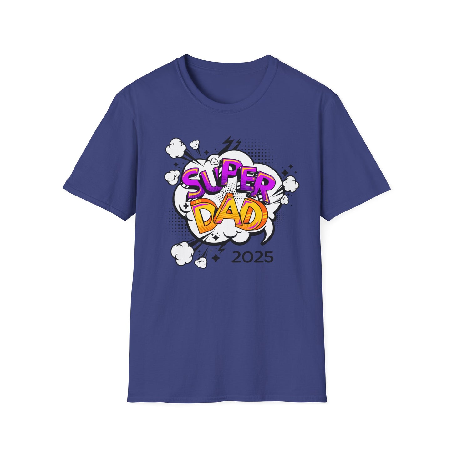 Super Dad 2025 T-Shirt, Fun Father's Day Gift, Unisex Softstyle Tee, Dad Humor Shirt, Birthday Present for Dad