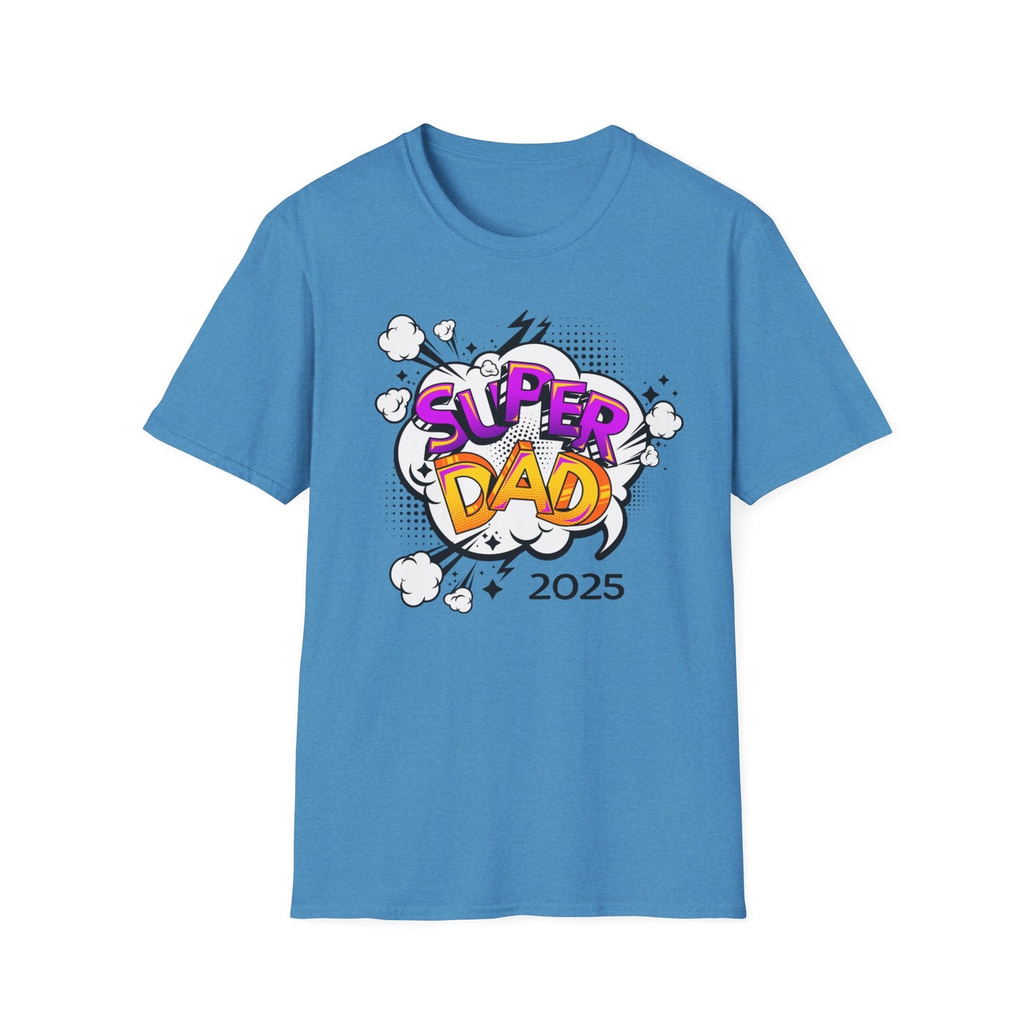 Super Dad 2025 T-Shirt, Fun Father's Day Gift, Unisex Softstyle Tee, Dad Humor Shirt, Birthday Present for Dad
