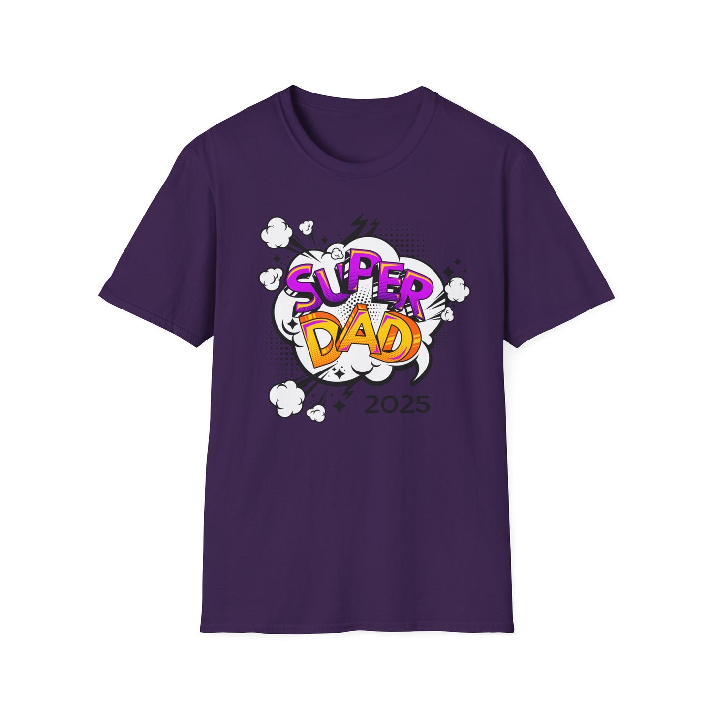 Super Dad 2025 T-Shirt, Fun Father's Day Gift, Unisex Softstyle Tee, Dad Humor Shirt, Birthday Present for Dad