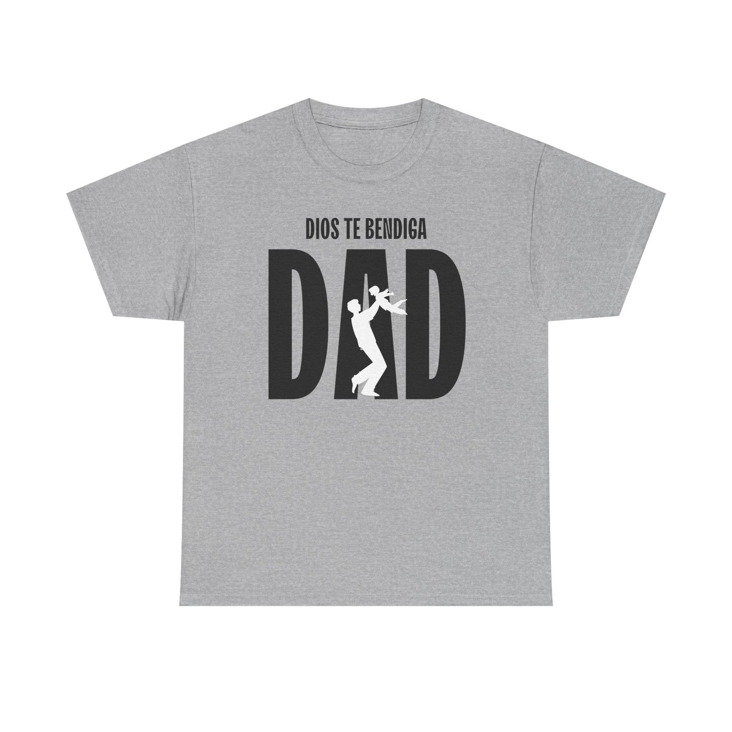 God Bless Dad Unisex Heavy Cotton Tee, Father's Day Gift, Family Reunion Shirt, Casual Wear, Perfect for Dads