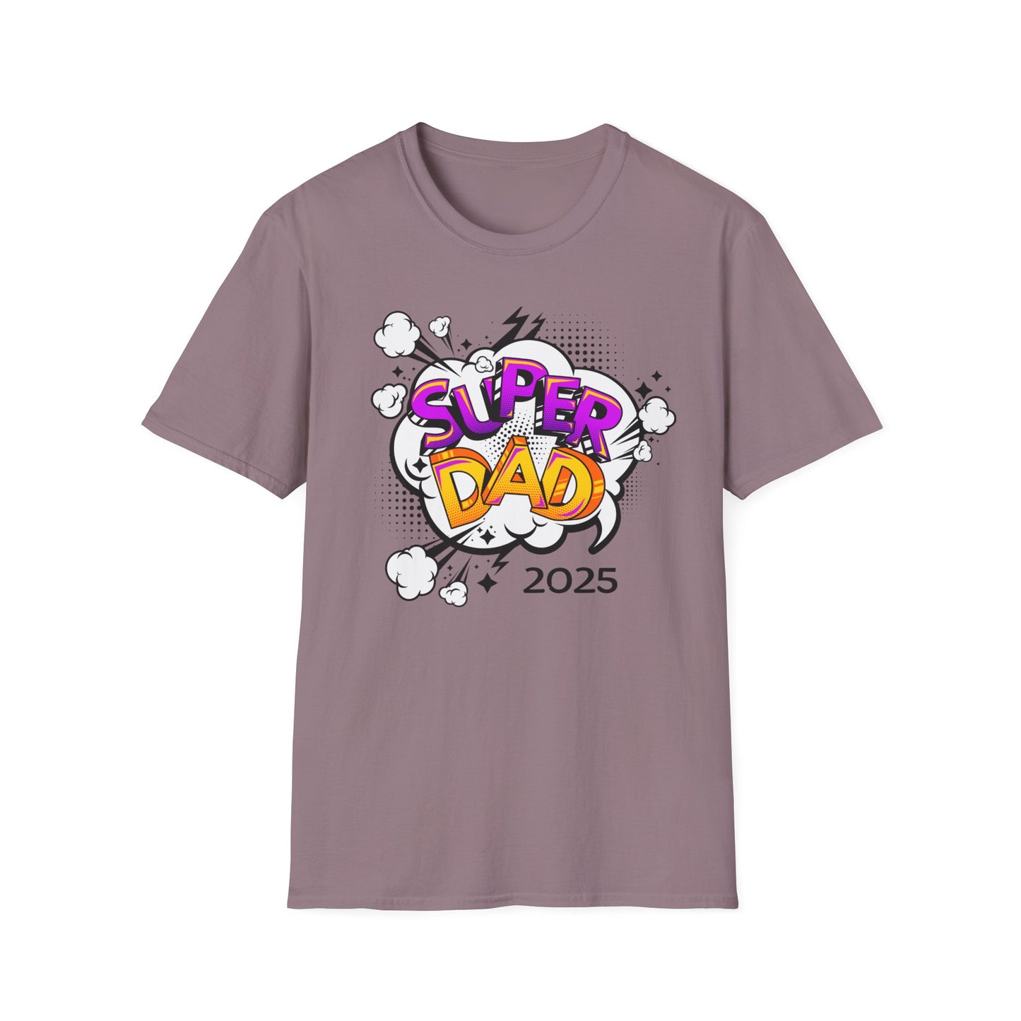 Super Dad 2025 T-Shirt, Fun Father's Day Gift, Unisex Softstyle Tee, Dad Humor Shirt, Birthday Present for Dad