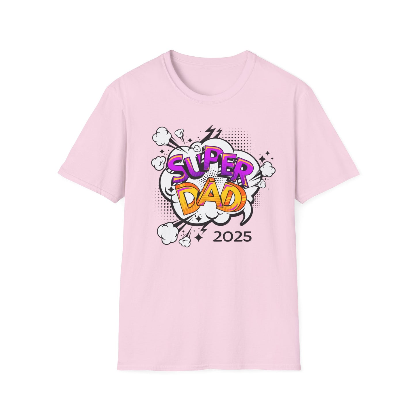 Super Dad 2025 T-Shirt, Fun Father's Day Gift, Unisex Softstyle Tee, Dad Humor Shirt, Birthday Present for Dad