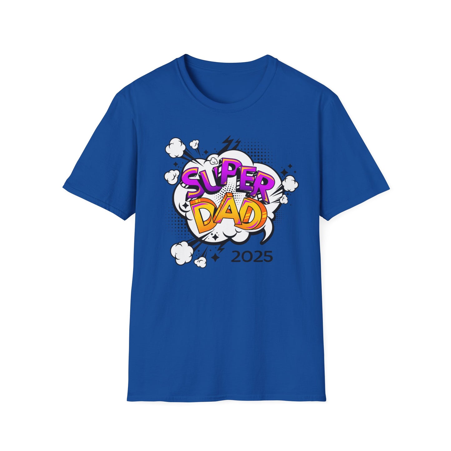Super Dad 2025 T-Shirt, Fun Father's Day Gift, Unisex Softstyle Tee, Dad Humor Shirt, Birthday Present for Dad