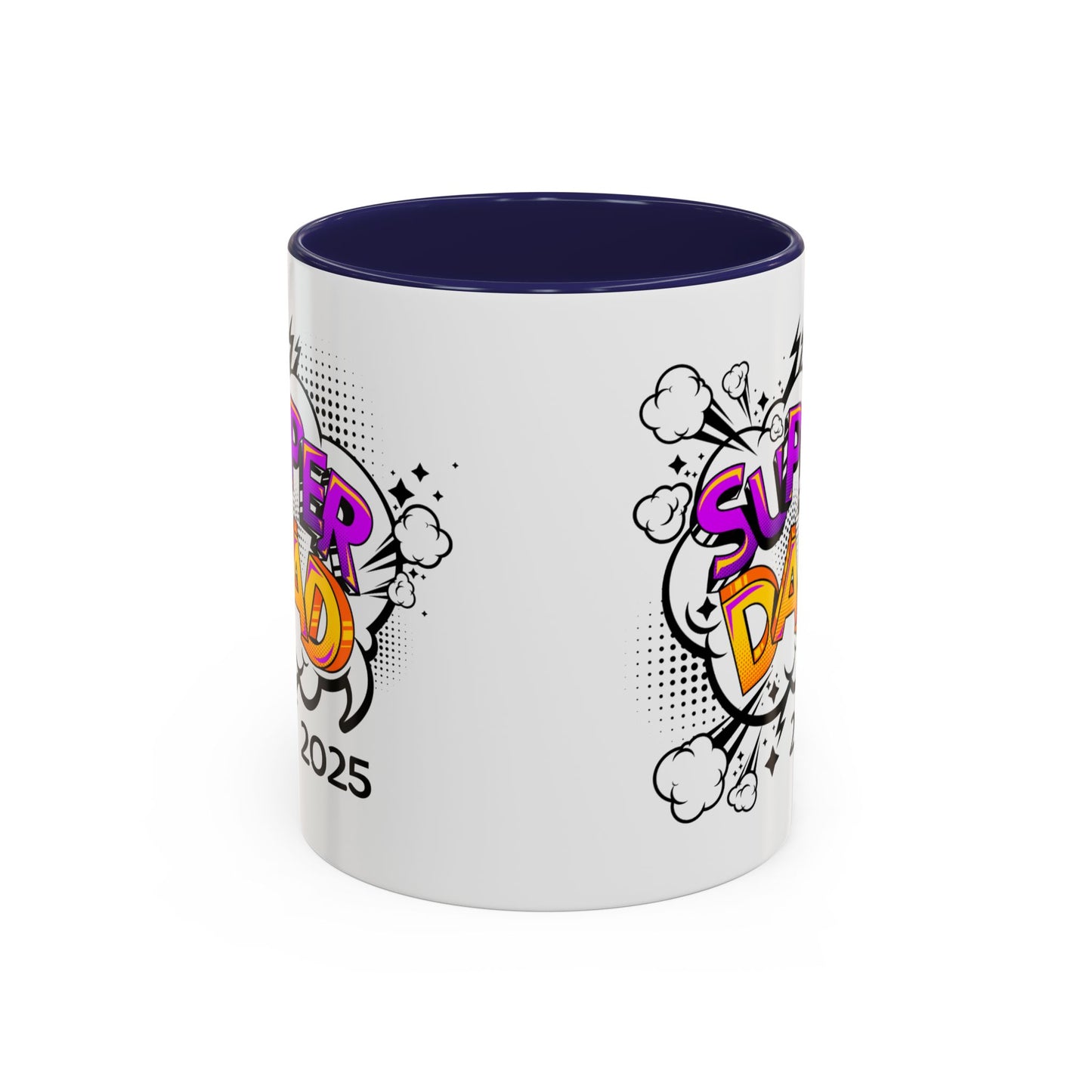 Super Dad Accent Coffee Mug - Fun Gift for Father's Day, Birthday, Coffee Lovers, Personalized Mug, Unique Kitchen Decor