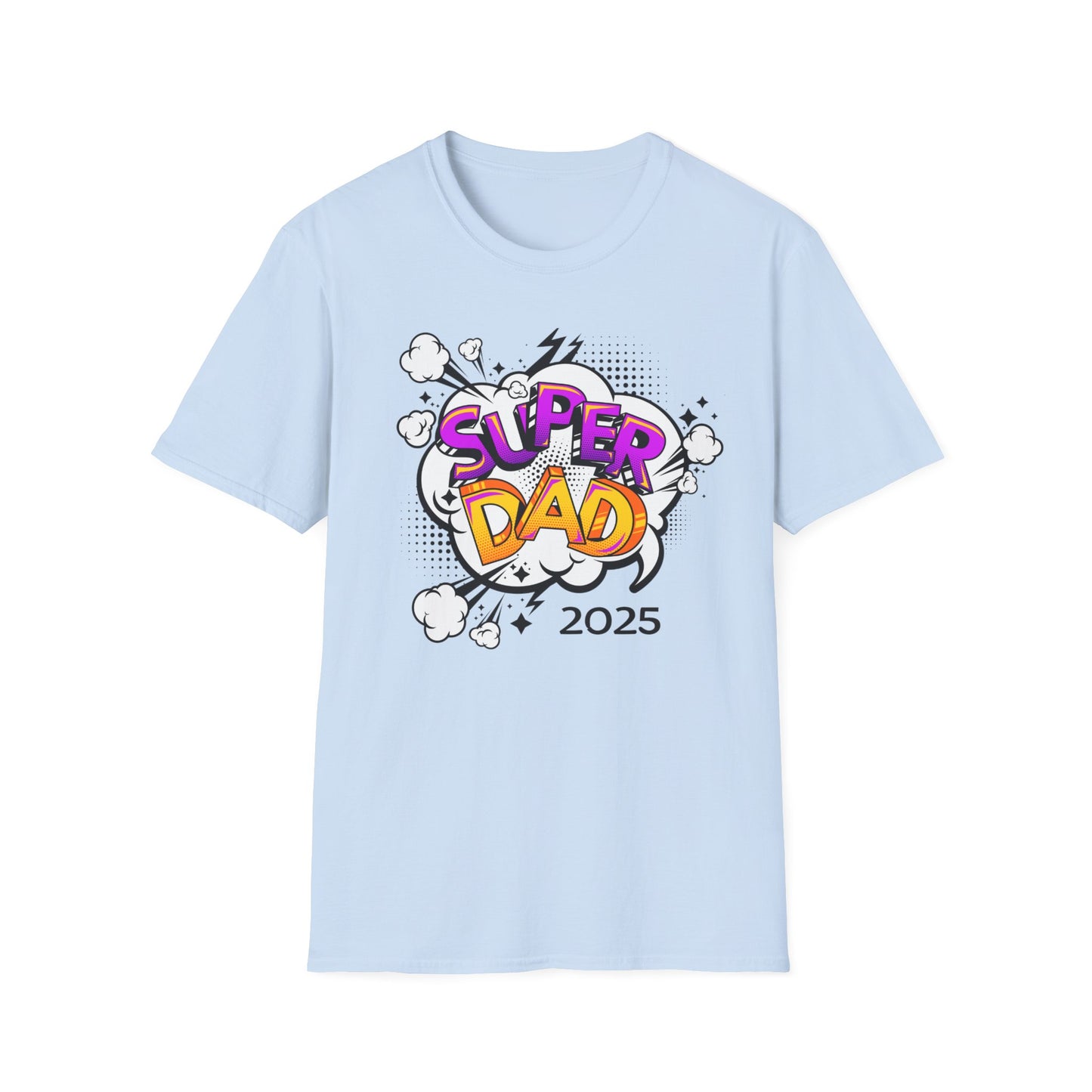 Super Dad 2025 T-Shirt, Fun Father's Day Gift, Unisex Softstyle Tee, Dad Humor Shirt, Birthday Present for Dad