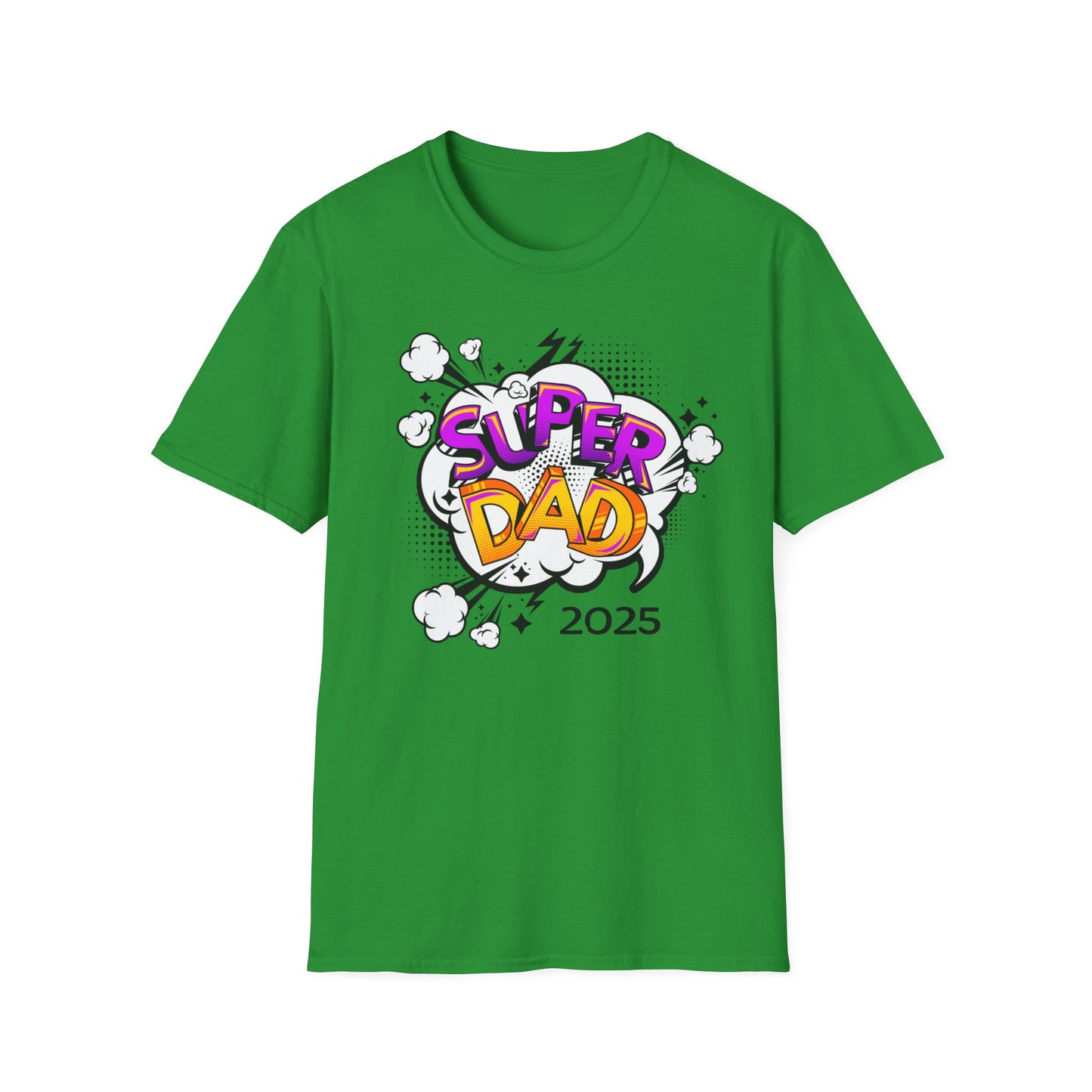 Super Dad 2025 T-Shirt, Fun Father's Day Gift, Unisex Softstyle Tee, Dad Humor Shirt, Birthday Present for Dad