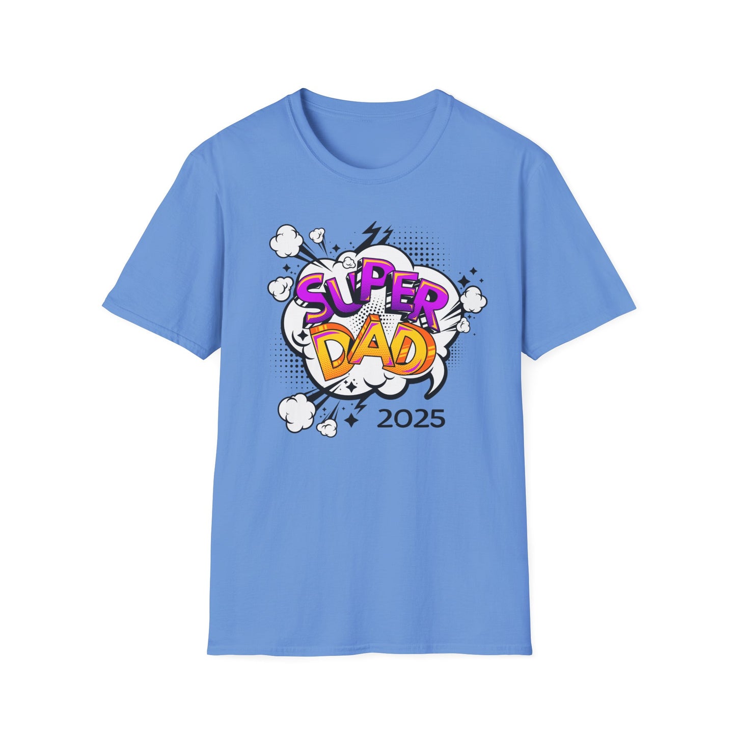 Super Dad 2025 T-Shirt, Fun Father's Day Gift, Unisex Softstyle Tee, Dad Humor Shirt, Birthday Present for Dad