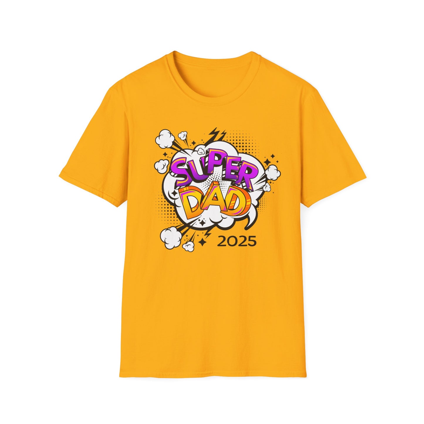 Super Dad 2025 T-Shirt, Fun Father's Day Gift, Unisex Softstyle Tee, Dad Humor Shirt, Birthday Present for Dad
