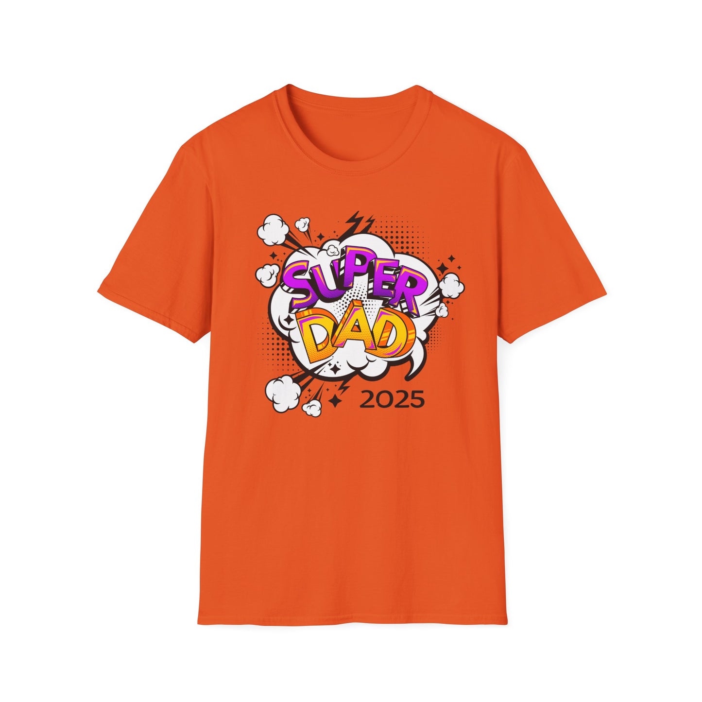 Super Dad 2025 T-Shirt, Fun Father's Day Gift, Unisex Softstyle Tee, Dad Humor Shirt, Birthday Present for Dad