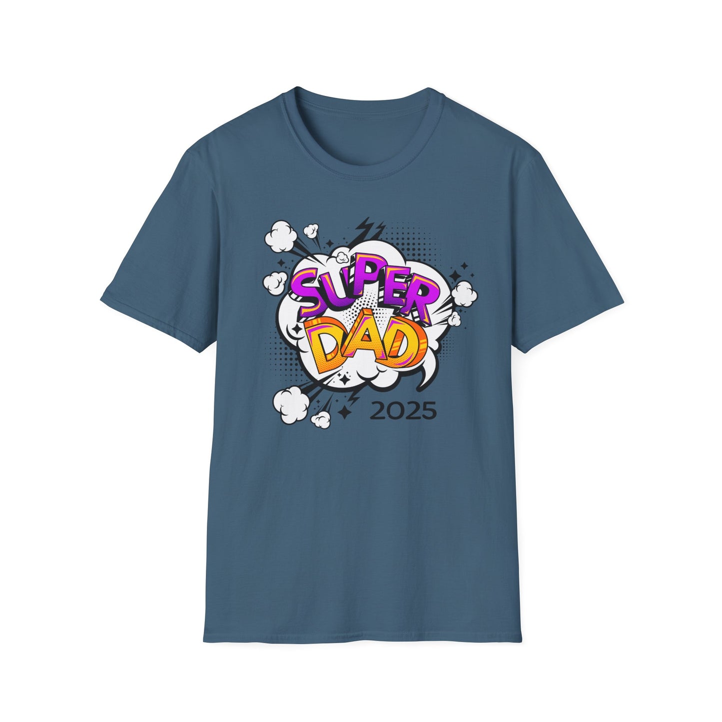 Super Dad 2025 T-Shirt, Fun Father's Day Gift, Unisex Softstyle Tee, Dad Humor Shirt, Birthday Present for Dad