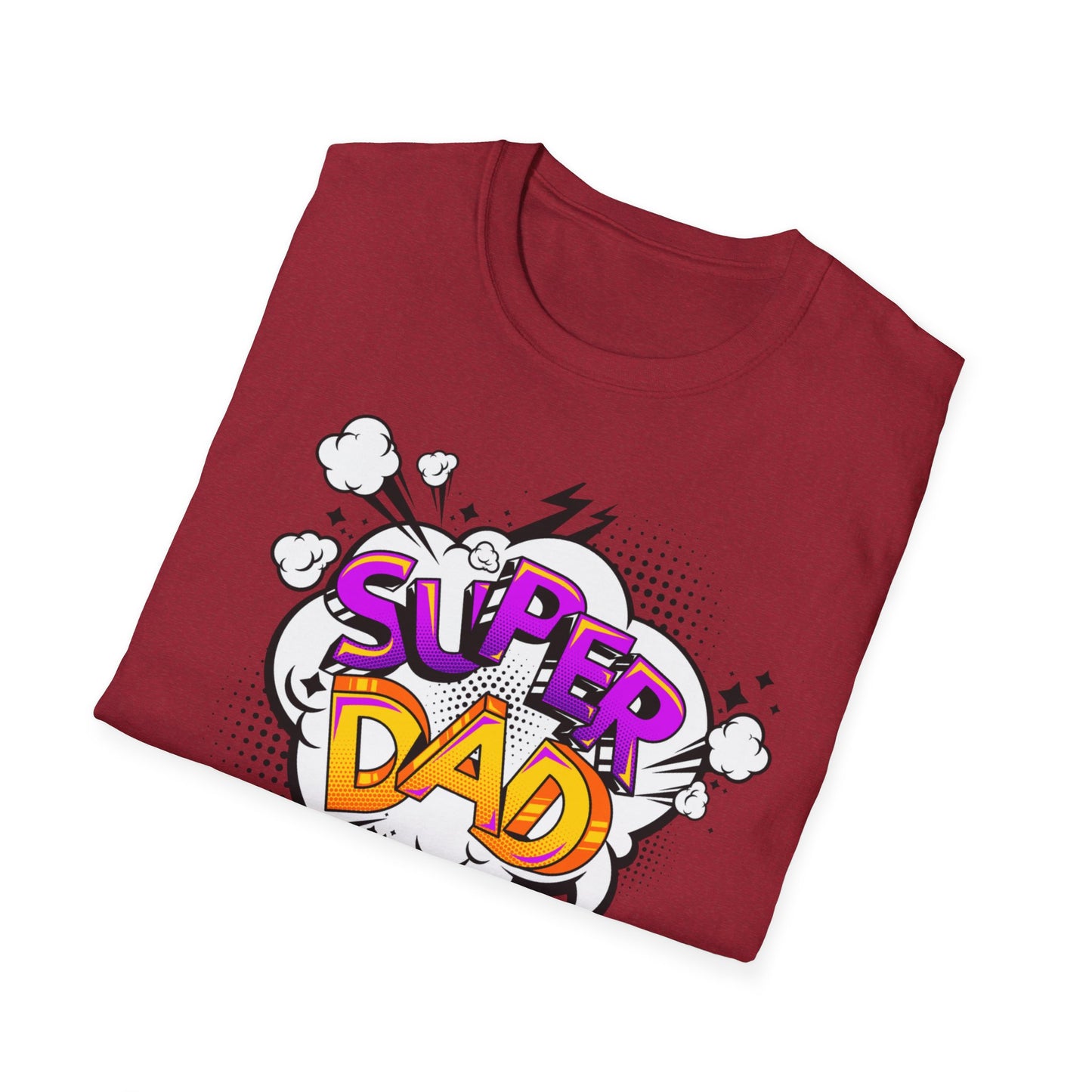 Super Dad 2025 T-Shirt, Fun Father's Day Gift, Unisex Softstyle Tee, Dad Humor Shirt, Birthday Present for Dad