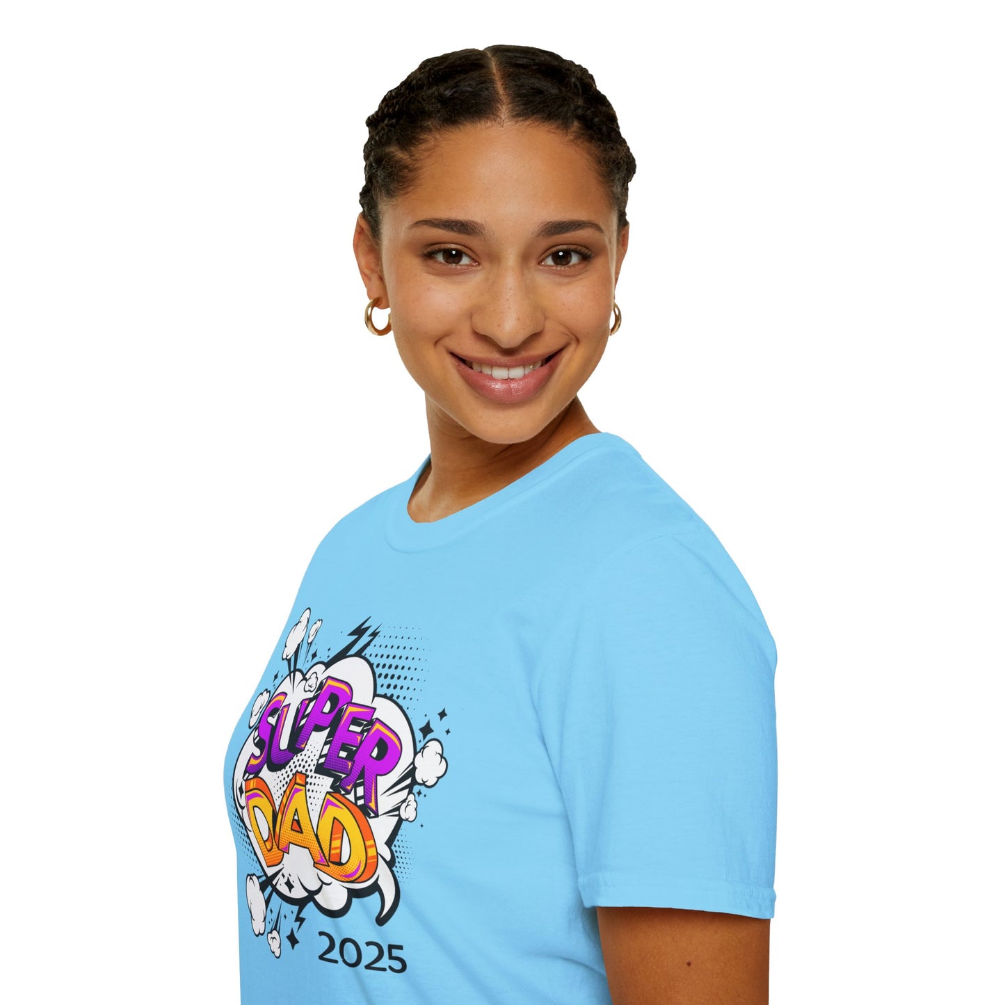 Super Dad 2025 T-Shirt, Fun Father's Day Gift, Unisex Softstyle Tee, Dad Humor Shirt, Birthday Present for Dad