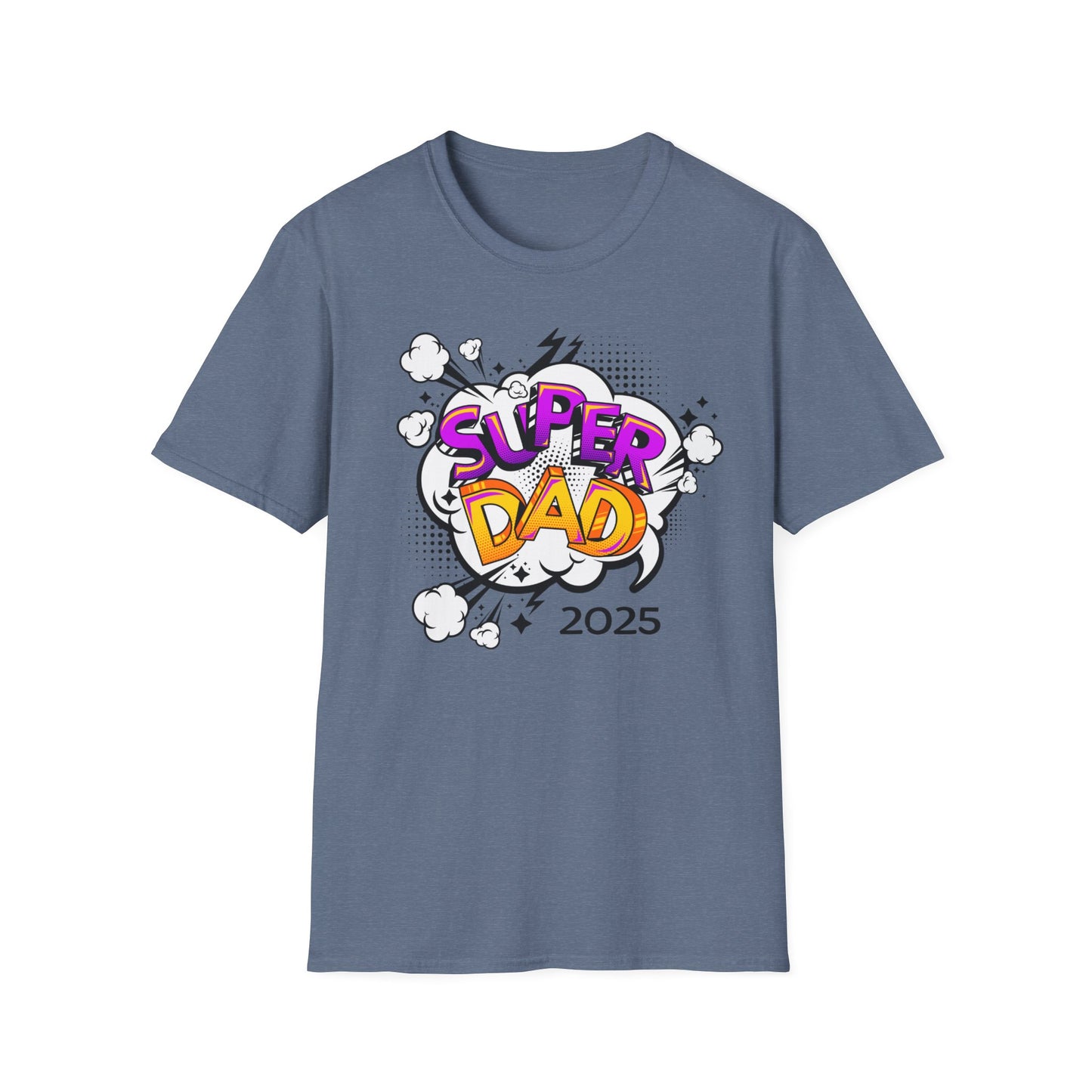 Super Dad 2025 T-Shirt, Fun Father's Day Gift, Unisex Softstyle Tee, Dad Humor Shirt, Birthday Present for Dad