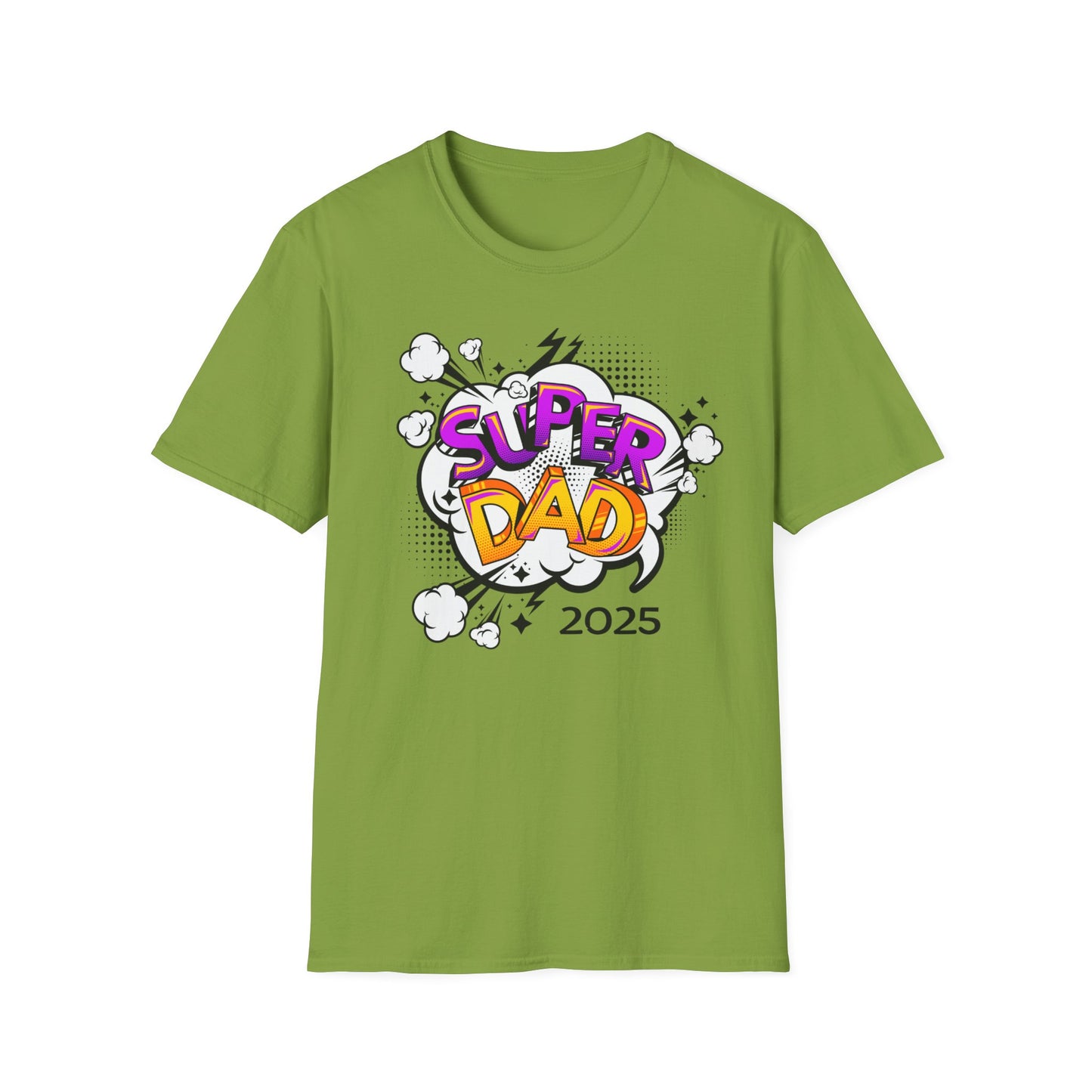 Super Dad 2025 T-Shirt, Fun Father's Day Gift, Unisex Softstyle Tee, Dad Humor Shirt, Birthday Present for Dad